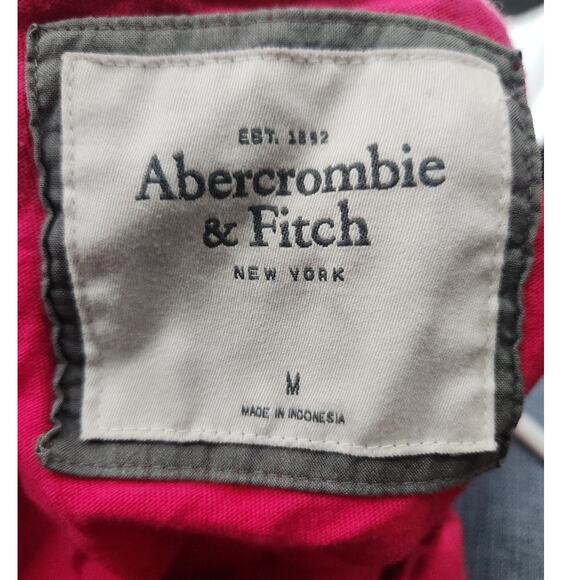 Abercrombie & Fitch Top Jrs. M Pink Scoop Neck 3/4 Sleeve Moose Logo VTG - Picture 5 of 7